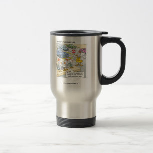 Tasse de Voyage Drôle de Poulet Traversant la Rout