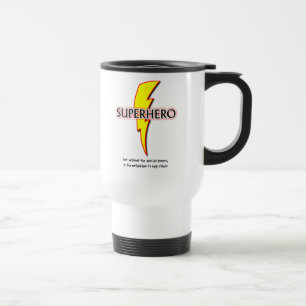 Tasse de voyage drôle de super-héros Humour Super