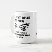 Tasse de Voyage Drôle d'Interaction Sociale (Devant gauche)