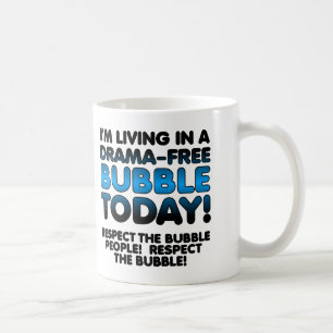 Tasse de voyage drôle Respecter la bulle sans dram