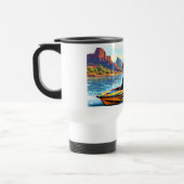 Tasse de voyage en acier inoxydable avec image de (Gauche)