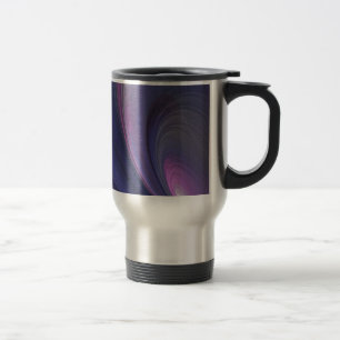 Tasse de voyage en aluminium arc-en-ciel abstrait