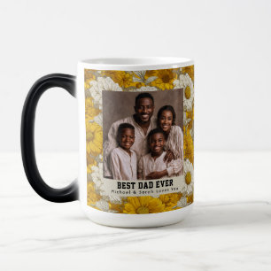 Tasse de voyage en céramique vintage Daisy Flower