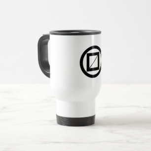Tasse de voyage en cercle à mesure boisée