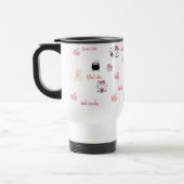 Tasse de voyage fantôme rose mignonne | (Gauche)