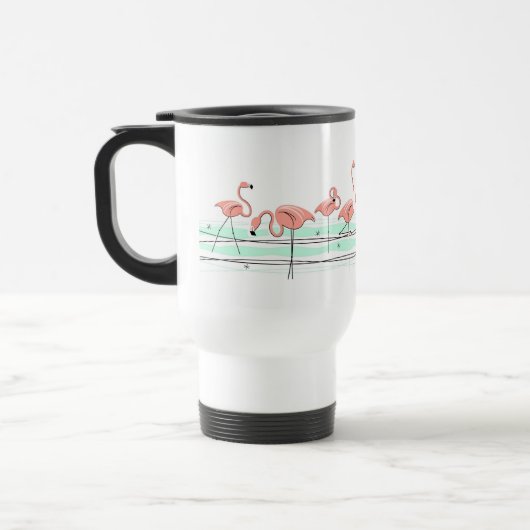 Tasse de voyage Flamingo Ocean Line (Gauche)