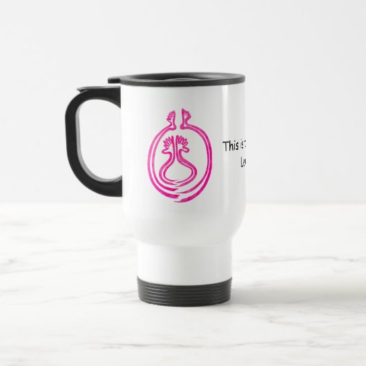 Tasse de voyage Funny Love You (Gauche)