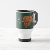Tasse de voyage Goldie Golden Doodle (Devant droit)
