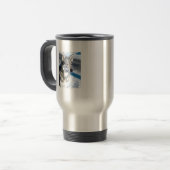 Tasse de voyage Husky dans la neige (Devant gauche)