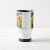 Tasse de voyage isolée par iris féerique jaune (Centre)