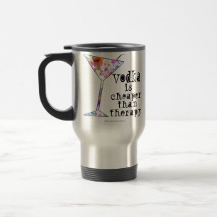 TASSE DE VOYAGE - LA VODKA EST MOINS CHÈRE QUE LA