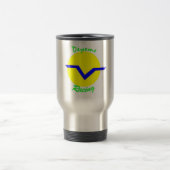Tasse de voyage, logo de DMR avec le texte (Centre)