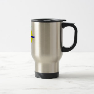 Tasse de voyage, logo de DMR avec le texte