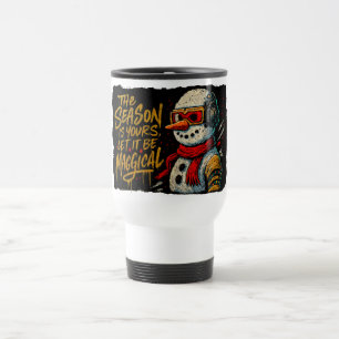 Tasse de voyage Magical Snow-Bro Funky Noël Écoute