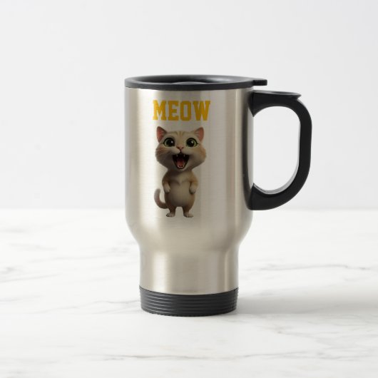 Tasse de voyage Meow Chat Mignon (Droit)