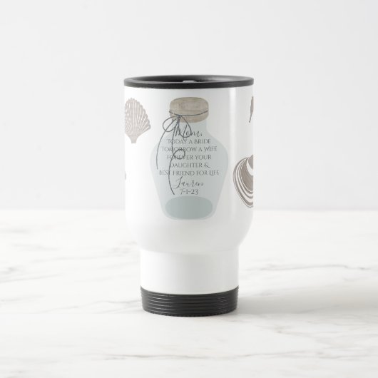 Tasse de voyage mère de la mariée sur le thème de (Centre)