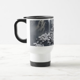 Tasse de voyage Mont de Cerisiers en Monochrome