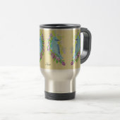 Tasse de voyage / Oiseaux bleus du bonheur (Devant droit)