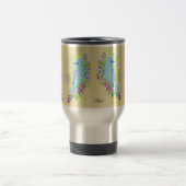 Tasse de voyage / Oiseaux bleus du bonheur (Centre)