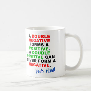 Tasse de voyage ou mug drôle positif à double néga