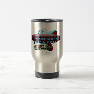 Tasse de voyage personnalisée avec conception grap