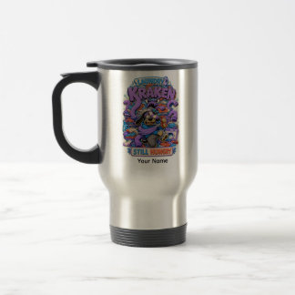 Tasse de voyage personnalisée drôle Kraken de less