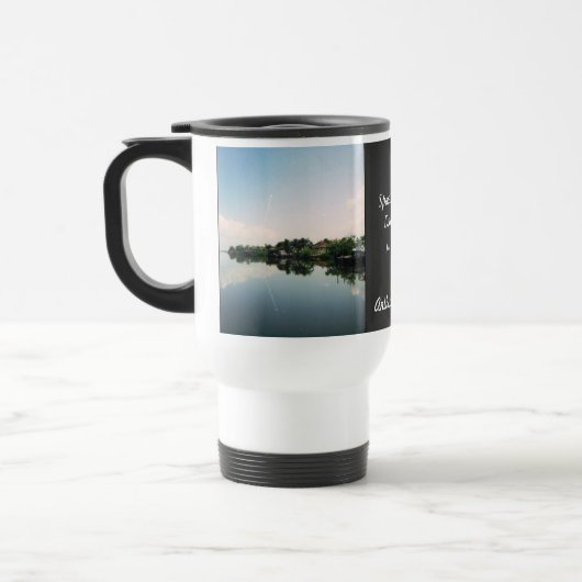 Tasse de voyage personnalisée par miroir de (Gauche)