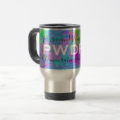 Tasse de voyage pour café PWDP, inox (Devant gauche)