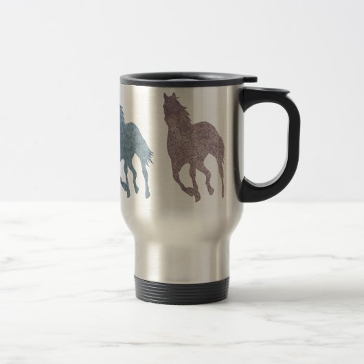 Tasse de voyage pour le cavalier d'amants de (Droit)