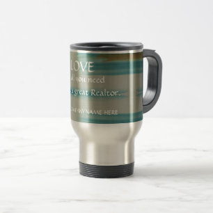Tasse de voyage pour l'immobilier d'art abstrait d