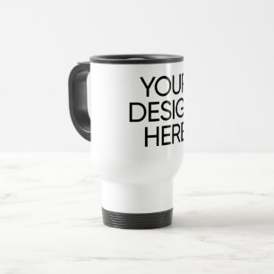 Tasse de voyage/quotidienne blanche 15oz