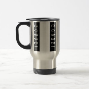 Tasse de voyage rayée personnalisée