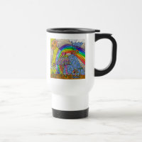 Tasse de voyage Rétro Champignons Magiques Psyched
