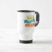 Tasse de voyage rétro éveillée formidable (Devant droit)