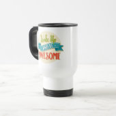 Tasse de voyage rétro éveillée formidable (Devant gauche)