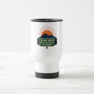 Tasse De Voyage Route Scénique Vers La Liberté