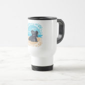 Tasse de voyage Skye Terrier à la plage (Devant droit)