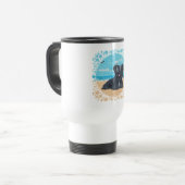 Tasse de voyage Skye Terrier à la plage (Devant gauche)
