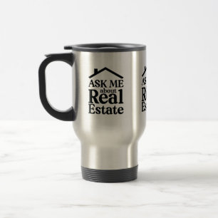 Tasse de voyage sur l'immobilier Demandez-moi
