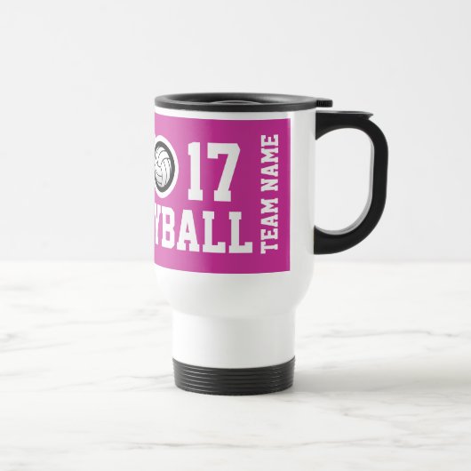 Tasse de voyage Volleyball personnalisable (Droite)