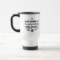Tasse de voyageur 'Prioriser la paix' 15 