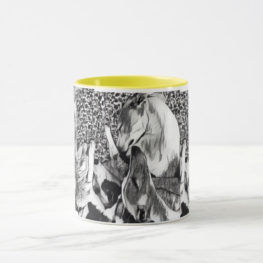 Tasse de whippets (Centre)