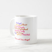 Tasse de wordle de TMAHA (Devant gauche)