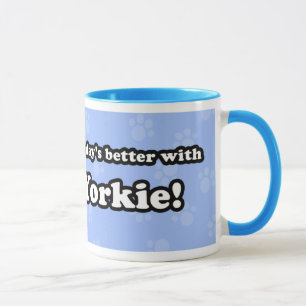 Tasse de Yorkie de bande dessinée