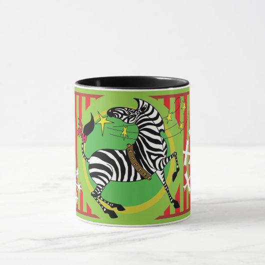 Tasse de zèbre de 2018 vacances (Centre)