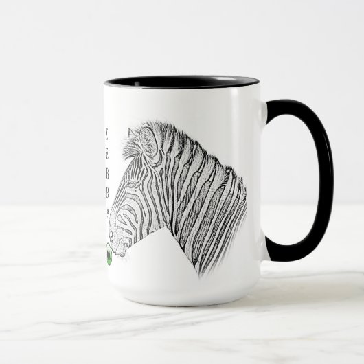 Tasse de zèbre - série de l'Afrique (Droite)