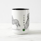 Tasse de zèbre - série de l'Afrique (Centre)
