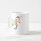 Tasse de zèbres d'arc-en-ciel de bébé (Devant gauche)