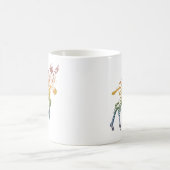 Tasse de zèbres d'arc-en-ciel de bébé (Centre)