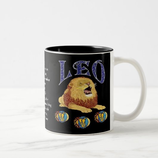 Tasse de zodiaque de signe de naissance de Lion (Droit)
